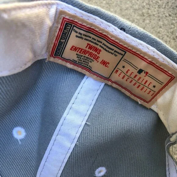 VTG 90s TWINS ENTERPRISE INC New York Yankees Hat Men's MLB Baseball Cap Wool - Picture 2 of 5